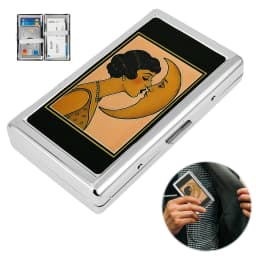Metal Card Holder for Men Stainless Steel Ultra-thin Vintage Cash Bank Card Case Storage Mini Anti-theft Wallet