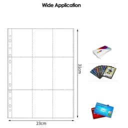 10Pcs A4 Kpop Binder Sheets Multiple Pockets Sleeve PP Acid Free Photo Album Refill Pages Card Stamp Die Jewelry Storage