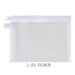 Fashion Small Large Black Organizer Toiletry and Makeup Pouch Transparent Mesh Zipper Cosmetic Bag Women Necessary Organizer