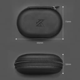 1-10PCS Wired Earphones Storage Bag Universal Wired Headphones Carrying Case PU Storage Box Organizer Bag for KZ BA10 AS10 ES4