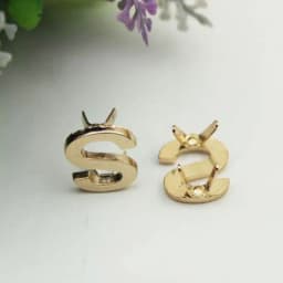 5Pcs DIY English 26 Letter Metal Rivets Claw Studs For Bags Clothes Hats Leather Decor Alphabets Claw Rivet Handmade Crafts
