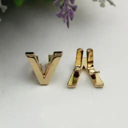 5Pcs DIY English 26 Letter Metal Rivets Claw Studs For Bags Clothes Hats Leather Decor Alphabets Claw Rivet Handmade Crafts