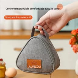 High Quality Portable Triangular Insulation Bag Aluminum Foil Mini Thermal Cooler Lunch Tote Durable Student Rice Ball Bag