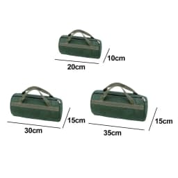 Large Capacity Canvas Tool Pouch Multi-Purpose Organizer Bag Portable Hand Tool Storage Bag for Gardening Workshop Repair Kits