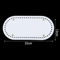1pc/lot Colorful Long PU Leather Bag Bottom Hand-woven Bag Rivets Baseplate For DIY Handbag Cushion Pad Base Accessories