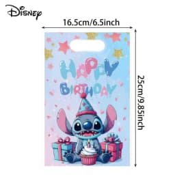 30pcs Disney Stitch Gift Packaging Bag, Cartoon Cute Practical Shopping Bag, Party Supplies, Storage Item Bag
