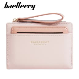 Baellerry Slim Multi-card Short Wallet for Women Luxury PU Leather Noble Female Purse Holder with Multiple Card Slots