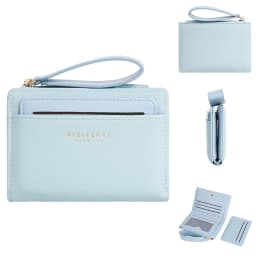 Baellerry Slim Multi-card Short Wallet for Women Luxury PU Leather Noble Female Purse Holder with Multiple Card Slots