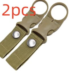 Buckle Hook Water Bottle Holder Clip Climbing Carabiner Belt Backpack Hanger Hooks Water Bottle Nylon Webbing Multifunction Wate