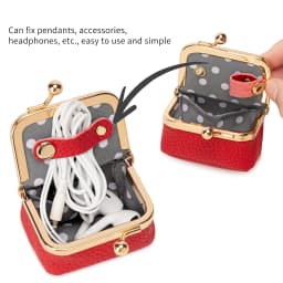 New Mini Women's Solid Color PU Leather Jewelry Box Can Store Rings Necklaces Earrings Portable Coin Purse With Kiss Clasp