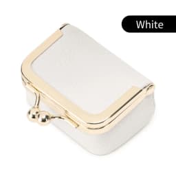 New Mini Women's Solid Color PU Leather Jewelry Box Can Store Rings Necklaces Earrings Portable Coin Purse With Kiss Clasp
