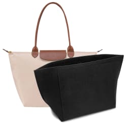 Felt Insert Bag Fits For Longchamp Handbag Liner Bag Felt Cloth Makeup Bag Support Travel Portable Insert Purse Organizer
