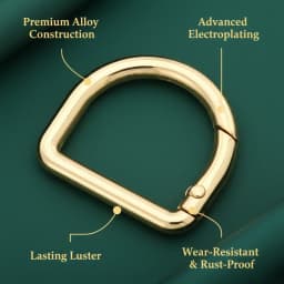 5-10 Pcs D Shape Type Spring Ring Openable Leather Bag Handbag Strap Buckle Connect Keyring Pendant Dog Chain Snap Clasp Clip 