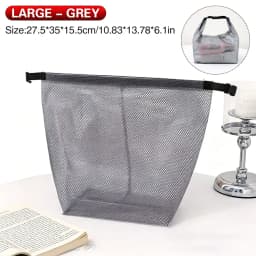 Foldable Waterproof Drawstring Storage Bag Large Capacity Sports Gym Swim Travel Toiletry Organizer Pouch