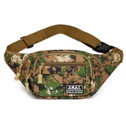 New Four Zipper Multi Layer Men's Waist Bag Outdoor Leisure Sports Women's Chest Bag Travel Mobile Wallet