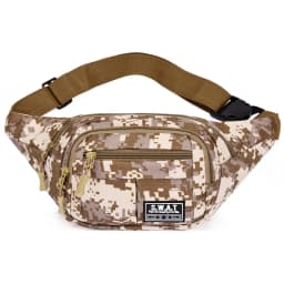 New Four Zipper Multi Layer Men's Waist Bag Outdoor Leisure Sports Women's Chest Bag Travel Mobile Wallet