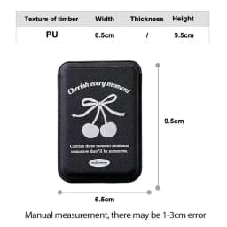Korean Cute Bow MagSafe Wallet Magnetic Card Holder for iPhone 17 16 15 14 Pro Max PU Leather Pocket Phone Bag Accessory INS