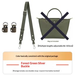 Leather Bag Shoulder Strap for Longchamp Terra Short Handle Small Bag Modification Without Punching Strap Bag Accessories