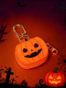 Halloween Coin Purse Key Chain 2025 New Money Pouch Cute Keychain Mini Pouch Wallet Little Pumpkin Wallet Halloween Gifts