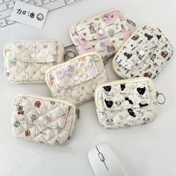 Cartoon Animals Coin Purse Portable Card Quilted Storage Bag Card Hold Wallets & Holders Multifunctional Quilted Storage Bag