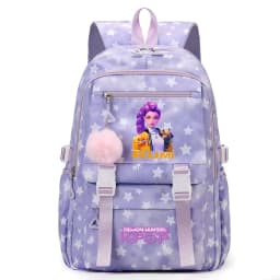 New KPop Demon Hunters Print Student Backpack Mochilas Large Capacity Teenagers Student Schoolbag Women's Travel Laptop Bagpack