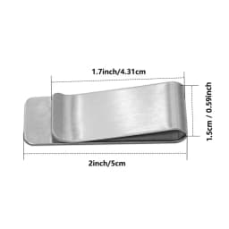 20PCS Stainless Steel Silver Slim Wallet for Men, Credit Card Holder, Metal Minimalist Pocket Cash Holder