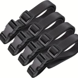 4pcs Adjustable Luggage Straps, Reusable Nylon Fasteners for Suitcase, Travel Packing, Bike Rack, Tent, Backpack, Cargo Securing
