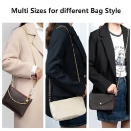 CRAZYSMITH Metal Bag Chain Transformation Bag Strap Replacement Underarm Crossbody Shoulder Bag Extension Chains DIY Accessories