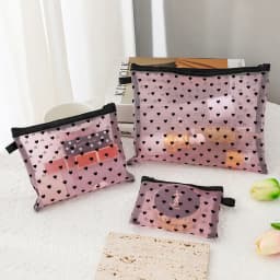 1Pcs Hot Mini Transparent Heart Makeup Bag Women Portable Lipsticks Cosmetic Storage Pouch Ins Clear Ctue Small Make Up Bag