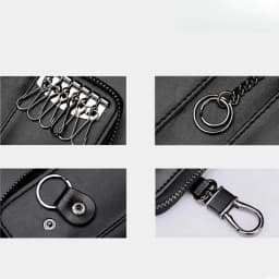 Genuine Leather KeyChain Unisex Key Bag Multifunction Organizer Wallet Holder Smart Housekeeper Car Small Key Case Keys Pouch