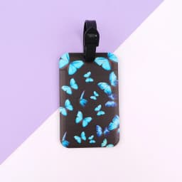 Blue Butterfly Plastics Baggage Tag Sea Turtle Suitcase Backpack Anti-Lost Listing ID Card Holder Fashion Luggage Accessories
