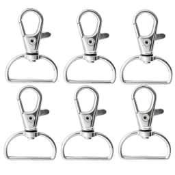 5/50/100PCS Swivel Clasps Lanyard Snap Hooks Key Chain Clip Hook Metal Lobster Claw Clasp for Keychain Sewing Jewelry DIY Crafts