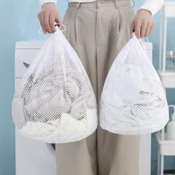 Drawstring Mesh Bag Laundry Bag Washing Large Capacity Mesh Wash Bag for Blouses, Hosiery, and Underwear for Travel and Laundry