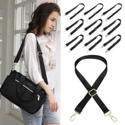Fashion Black Nylon Shoulder Bag Strap Adjustable Replacement Detachable Belt for Women Men Messenger Bags Handle Handbag Belt