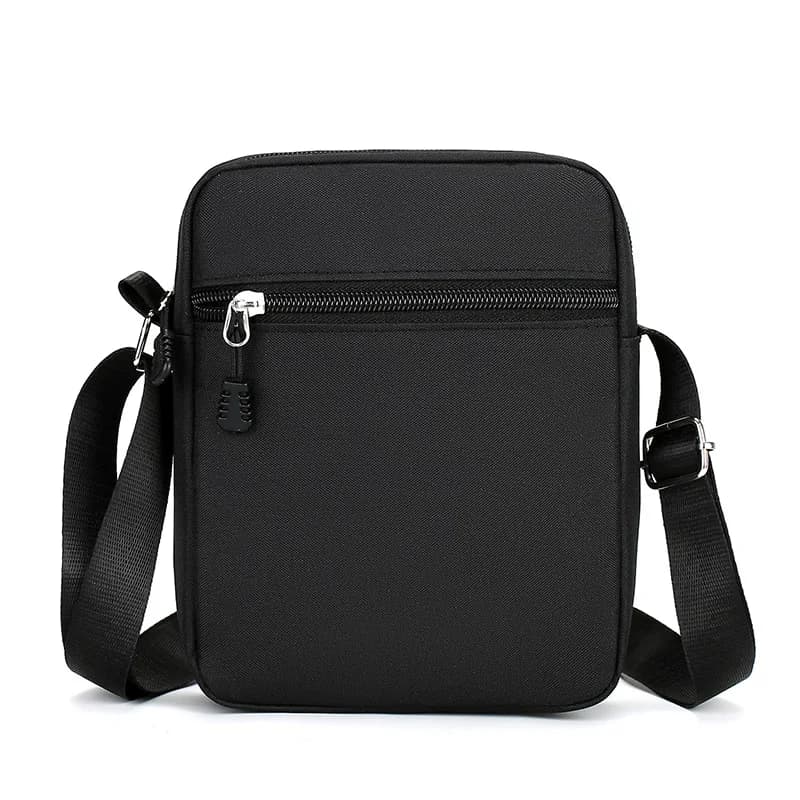 Simple Casual Mini Crossbody Bag Men Nylon Small Shoulder Bag For Men Oxford Black Messenger Side Sling Bag Husband Chest Bag