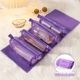 Detachable Cosmetic Bag Portable Large Capacity 4 in 1 Makeup Bags Portable Folding Travel Cosmetics Storage Toiletry Bag