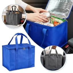 Leakproof Insulated Lunch Cooler Bag - Collapsible, Waterproof Thermal Tote with Ice Pack for Delivery & Outdoors