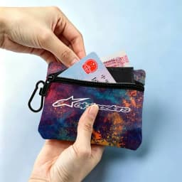Alpinestars Logo Multifunctional Oxford Cloth Small Pouch With Hook Mini Coin Wallet Earbud Storage Bag