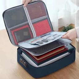 With Password Lock Business Trip Card Passport Organizer Travel Accessory Multifunctional Briefcase Office Document Storage Bag