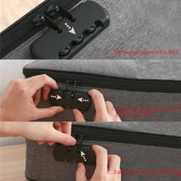 With Password Lock Business Trip Card Passport Organizer Travel Accessory Multifunctional Briefcase Office Document Storage Bag