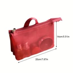Mesh Storage Makeup Bag, Large Capacity, Simple and Portable Washing Bag, Business Travel Storage Bag - Multi-Purpose Storage Ba