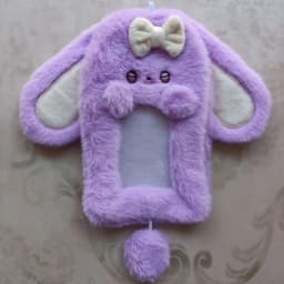 Cute Cartoon Rabbit/Dog/Cat Plush Photocard Case Photo Card Holder Portable INS Card Case Students Idol Photos Protective Cover