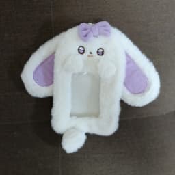 Cute Cartoon Rabbit/Dog/Cat Plush Photocard Case Photo Card Holder Portable INS Card Case Students Idol Photos Protective Cover