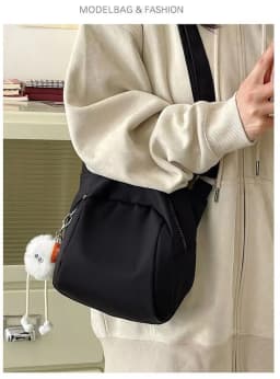 Lightweight and Versatile Nylon Shell Bag for Women, 2026 New Large Capacity Casual Single Shoulder Crossbody Commuting Bag
