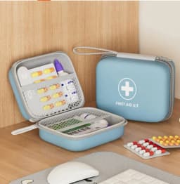 New EVA Hard Shell Medical Supplies Storage Bag, Travel Essential First Aid Kit, Home Care Supplies Storage Box