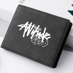 Men's Short Wallet PU Leather Vintage Casual Design Multi-Card Slot Zipper Coin Purse Mini Men's Wallet