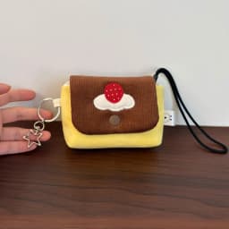 Original Japanese-Style Retro Pudding Camera Bag - Soft-Style Retro Camera Bag for Ccd and Compact Cameras, Cute and Comfortable Style, Suite Style, Can Also Be Used as a Coin Purse or Card Holder, Kawi Camera Bag