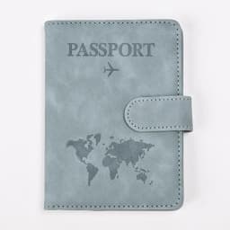 Leather Passport Holder Travel Wallet with ID Credit Card Slot PU Leather Passport Covers Case RFID Blocking Passport Protector