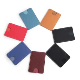 Ultra-Thin Mini Full-Grain Cowhide Leather Card Holder Wallets for Men Women Lightweight Soft Genuine Leather Credit Card