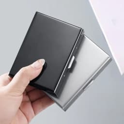 Stainless Credit Card Holder 10 Slots Men Slim Anti RFID Travel ID Cardholder Debit Box Women Wallet Metal Case Porte Carte